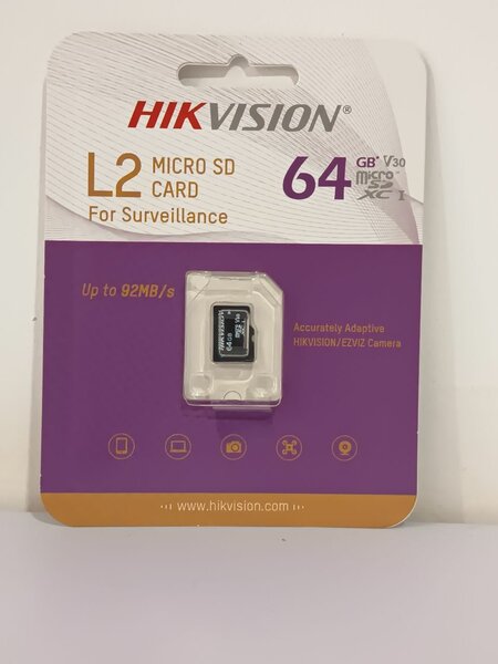 Carte Micro SD 64GB Hikvision