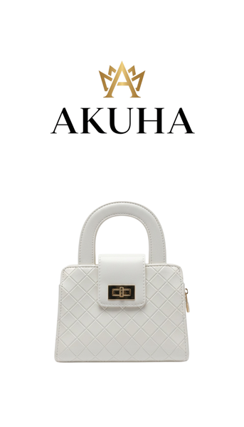 Sac à main en cuir blanc