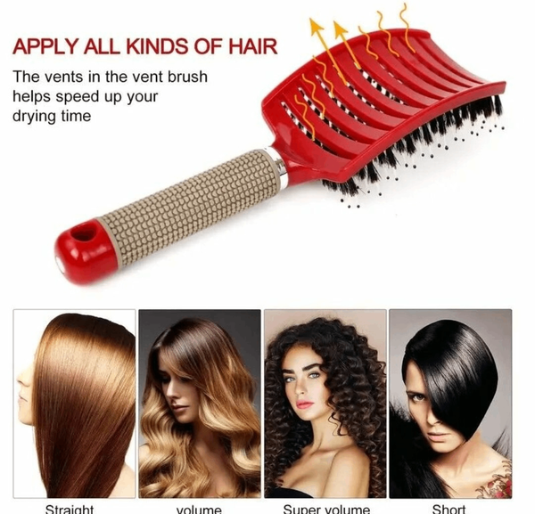 Brosse à cheveux aérée rouge