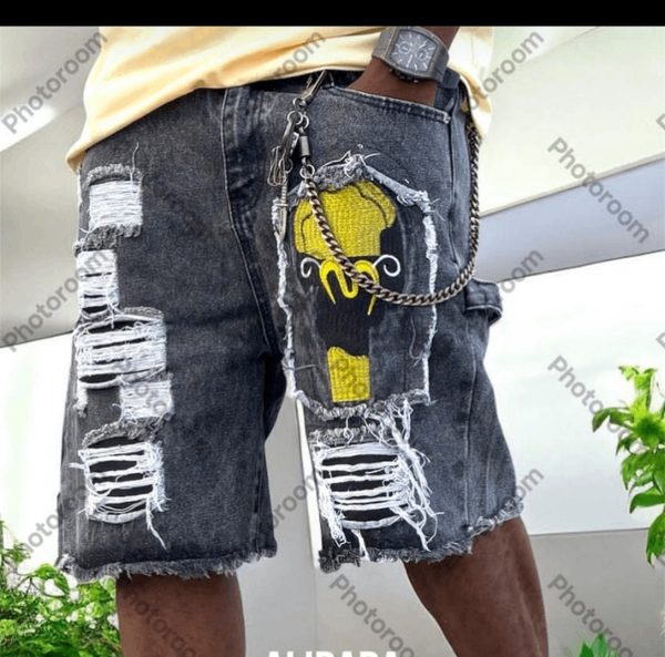 Shorts en jean déchiré stylé