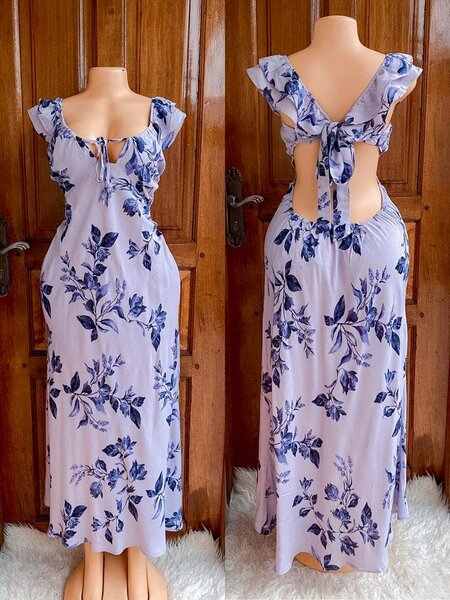 Robe Évasée à Imprimé Floral