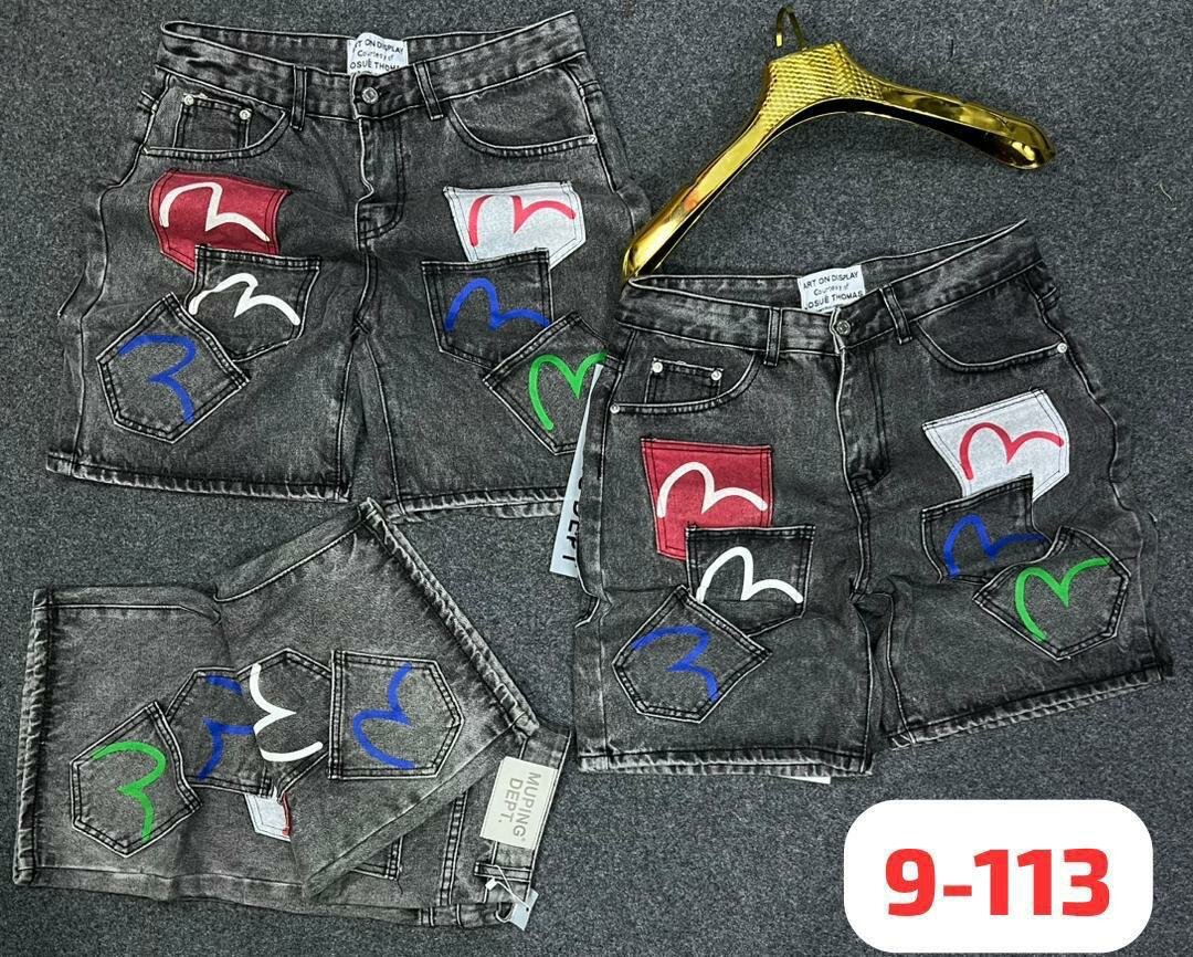 Shorts en jean tendance unisexe