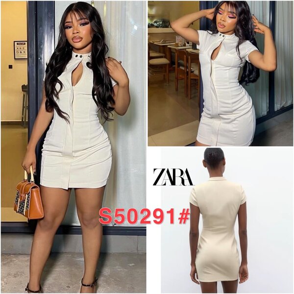 Robe moulante blanche élégante