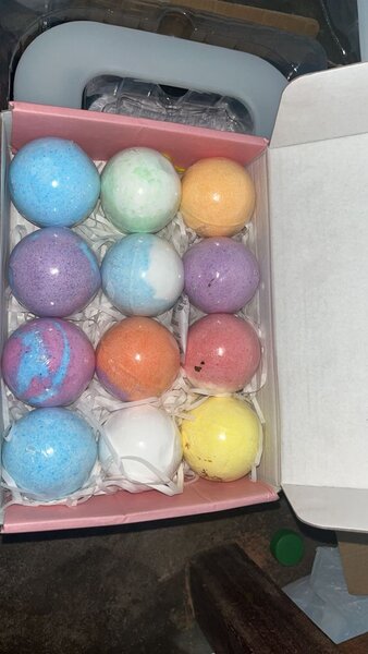 Boules de bain colorées pour relaxation