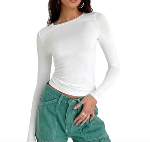 Haut ajusté manches longues
