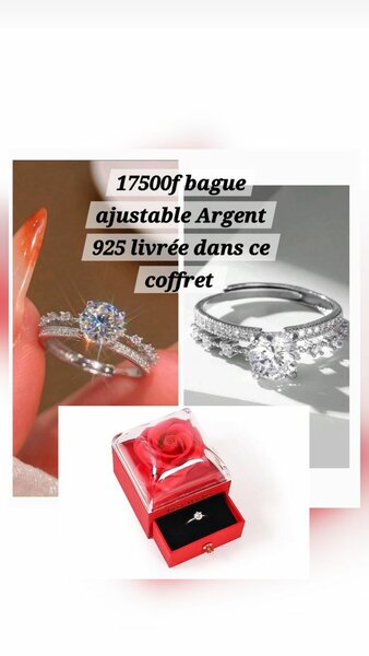 Bague ajustable Argent 925