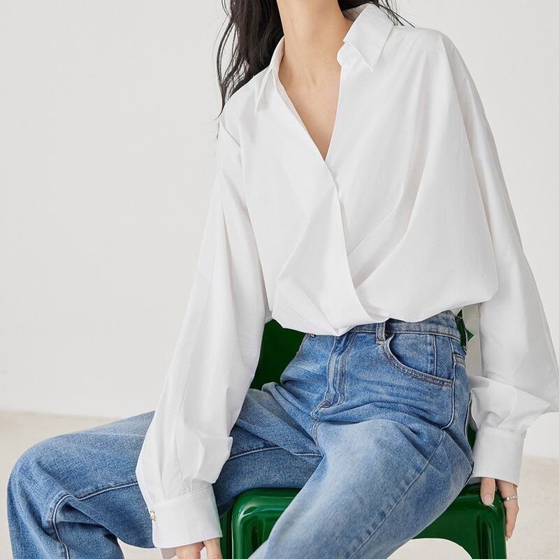 Женская рубашка оверсайз