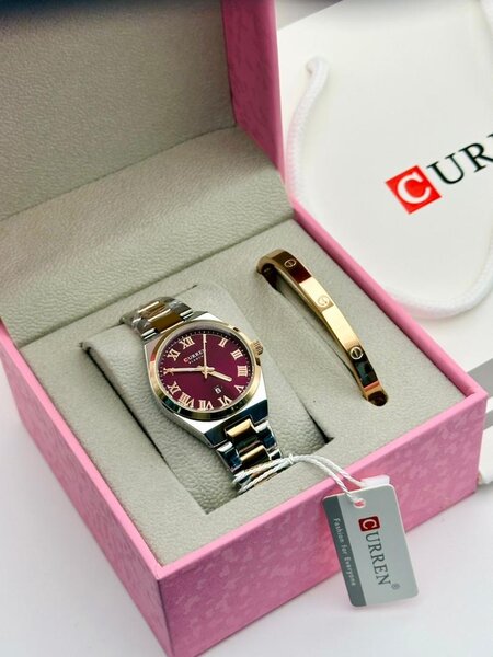 Montre femme CURVEN acier et bracelet