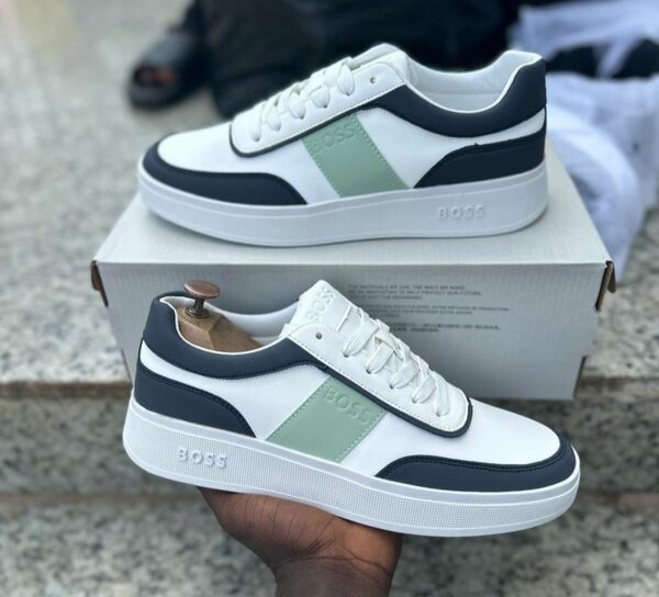 Baskets tendance en cuir pour hommes