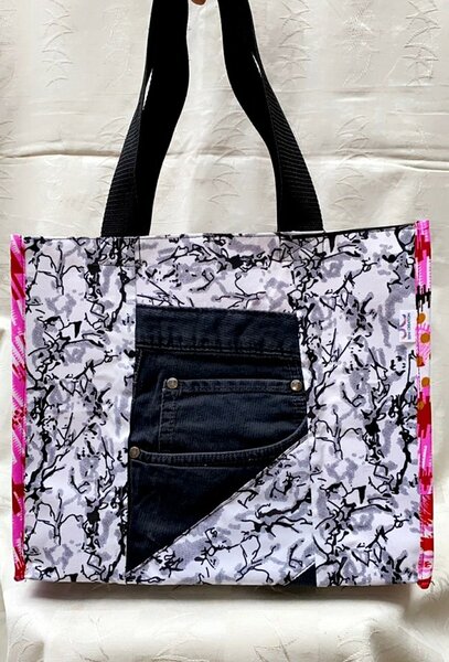 Sac à bandoulière imprimé patchwork 