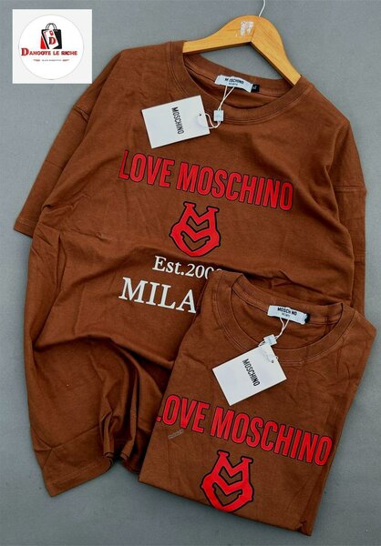 T-shirt Love Moschino marron