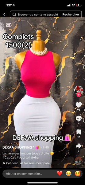 Ensemble élégante femme