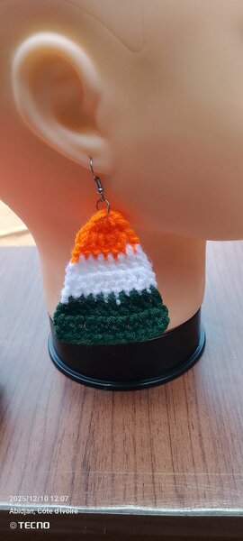 Boucles d'oreilles crochet artisanal