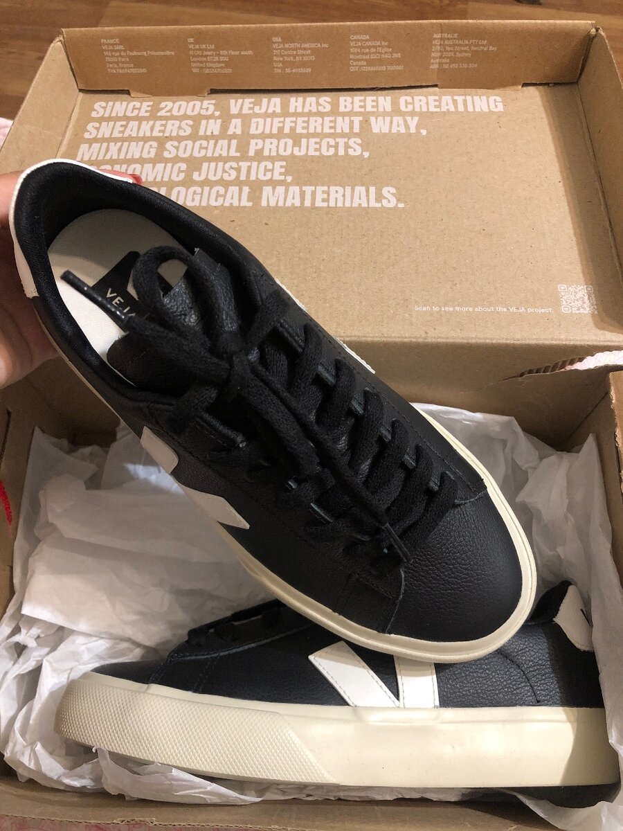 Новые Veja. Размер между 36/37, длина стопы 23см
