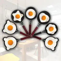 12cm Different Shape Frying Pan Cook Up Some Love Non Stick Mini Fry Pan Egg Mould
