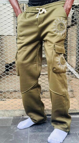 Pantalon cargo kaki homme