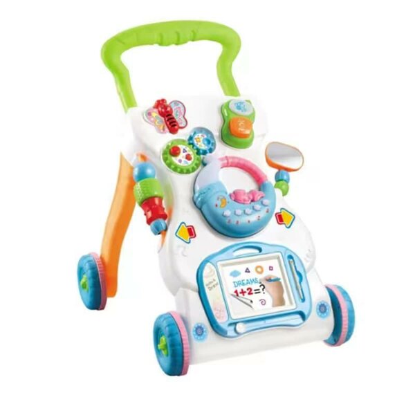 Trotteur musical pour bébé, chariot pour enfants, vitesse ré