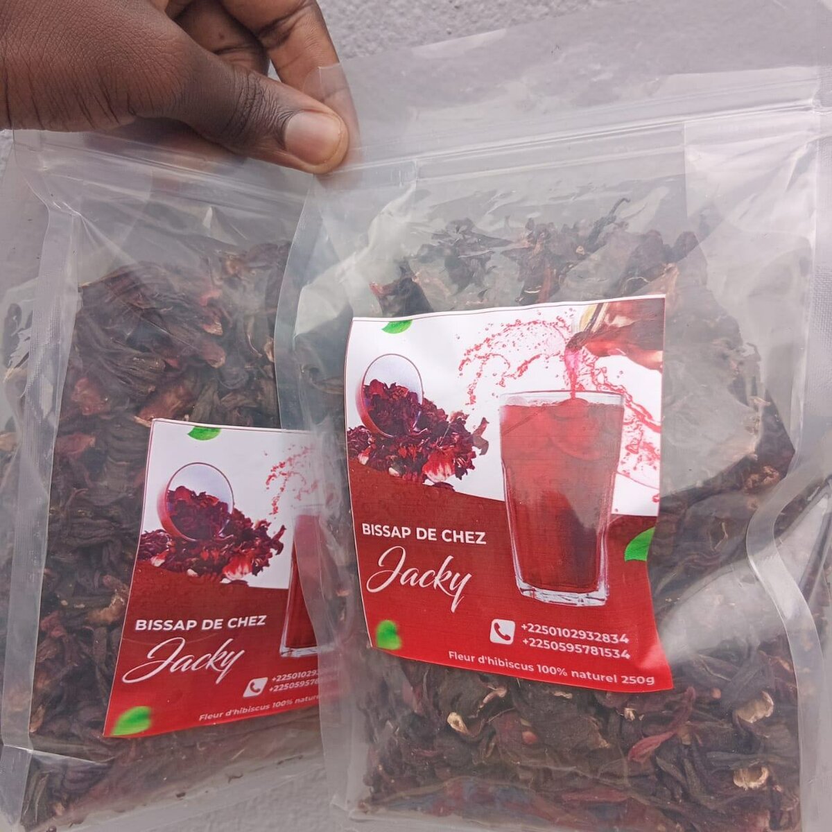 Fleurs d'Hibiscus Séchées Naturelles 250g