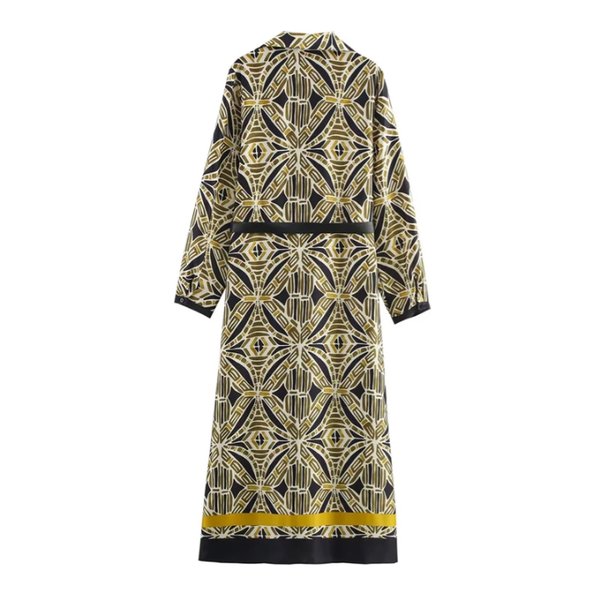 Robe longue imprimée élégante