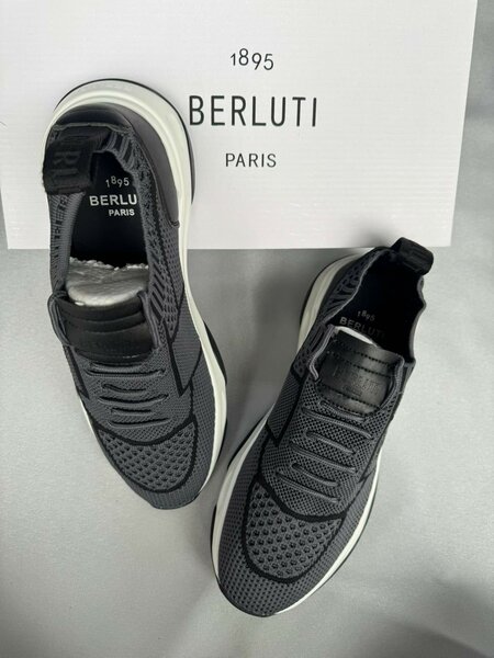 Berluti Sneakers en maille noire