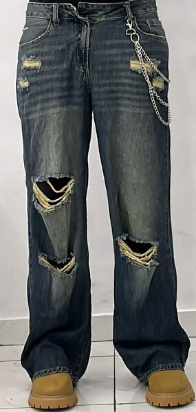 Jean déchiré vintage homme