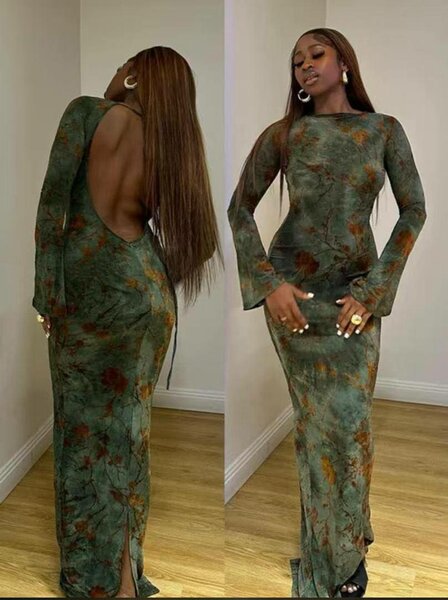 Robe élégante dos nu