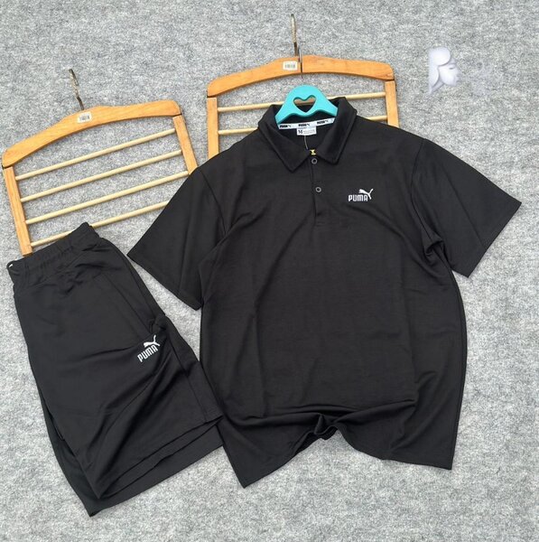 Ensemble Polo et Short Noir Homme