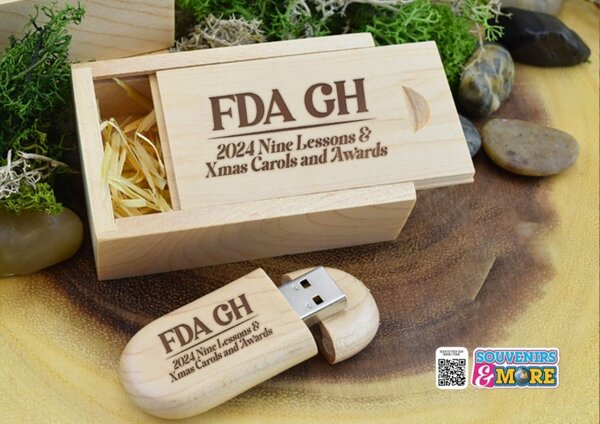 Bamboo Pendrive with Case