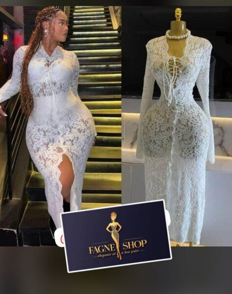 Robe élégante multicolore