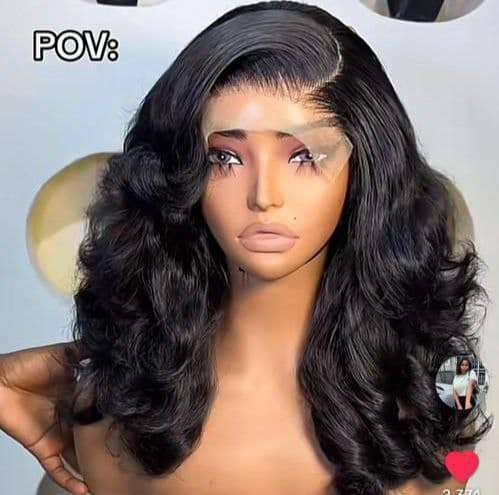 Hair blend full 5 by 5 closure wig natural color  360ghc (Al