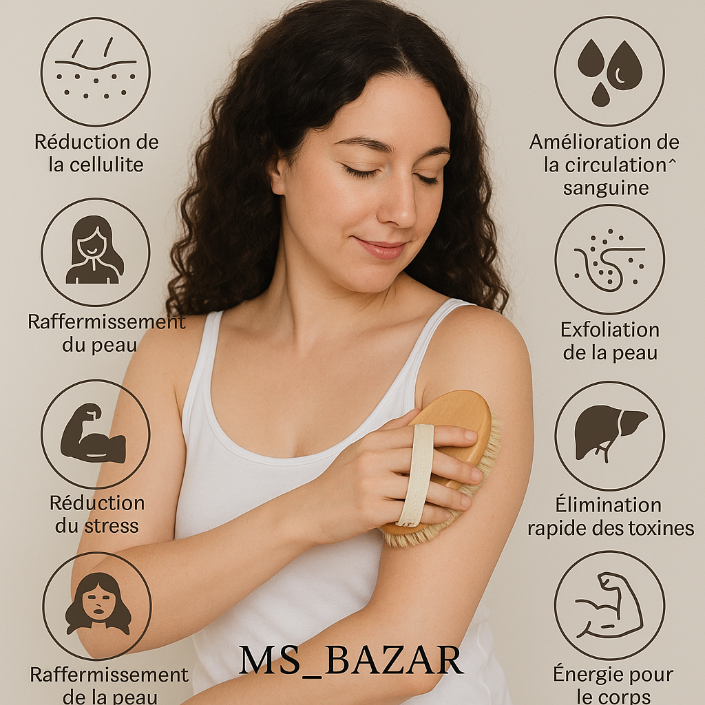 Brosse de Massage  Exfoliante