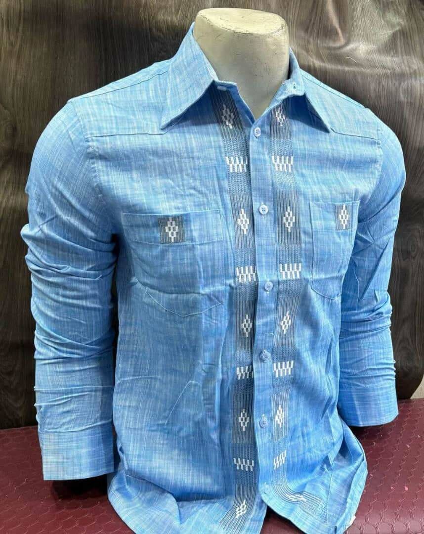 Chemise Hommes à Motif Brodé