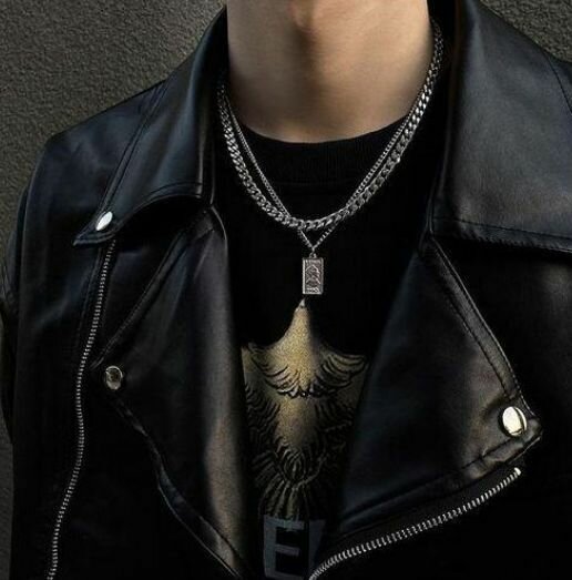 Collier Chaîne Plaqué Argent Homme