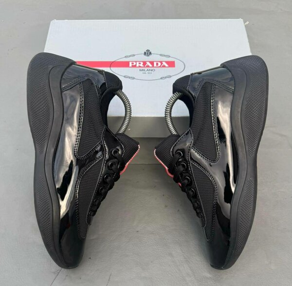 Baskets Noires Prada Homme