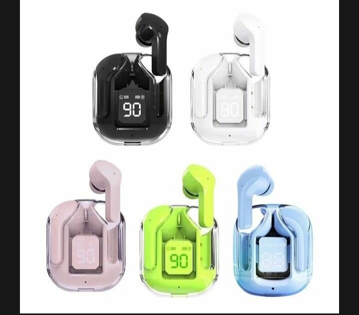 Air31 Wireless Crystal Transparent Bluetooth/Airpods/Earbuds