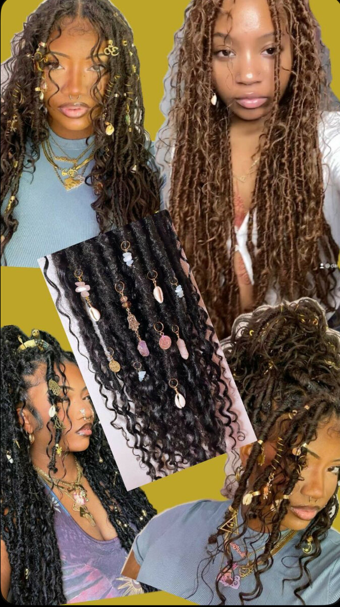 Bijoux Cheveux Bohème Colorés