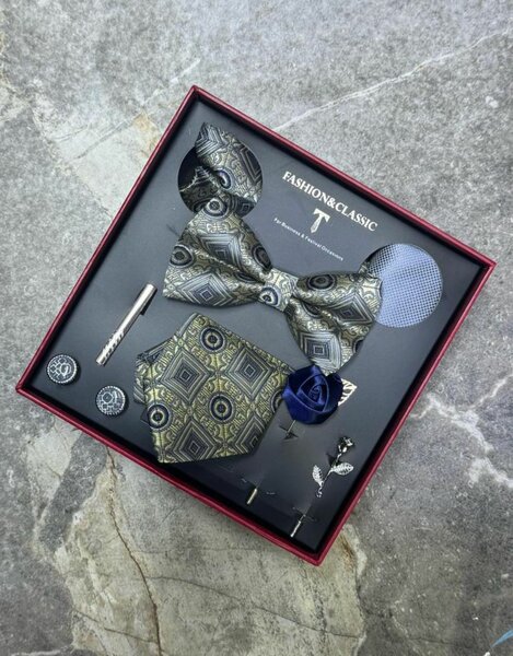 Coffret de cravate et nœud papillon