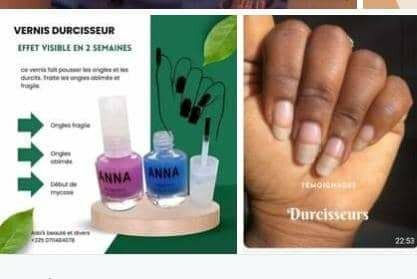 2 vernis durcisseurs