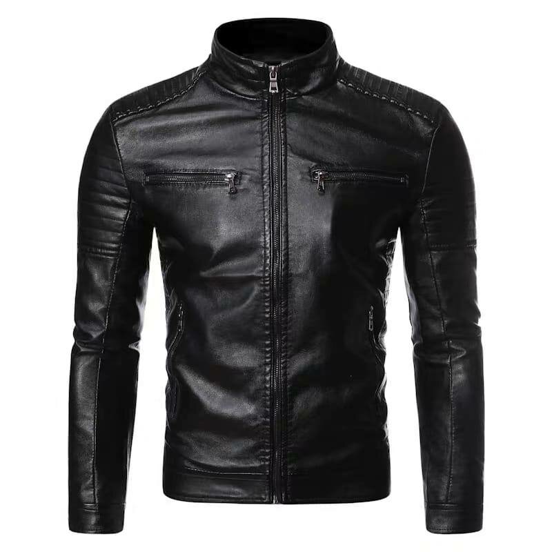 Veste en cuir homme moderne