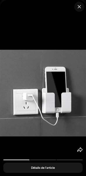 Support mural pour téléphone