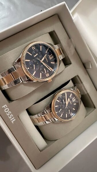 Montre couple Fossil