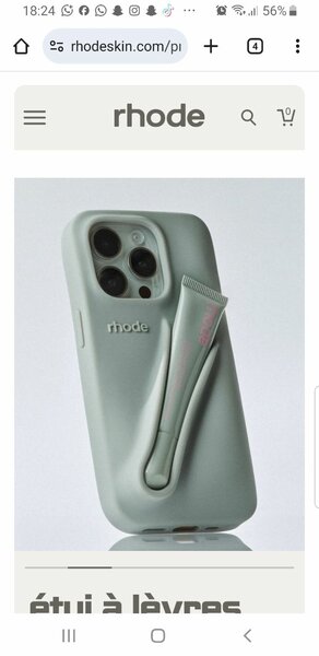 Coque iPhone avec étui à lèvres