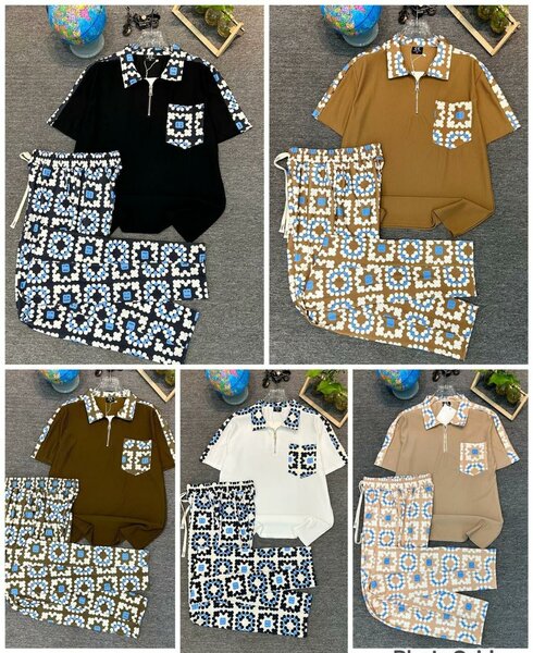 Pyjama estival avec motifs