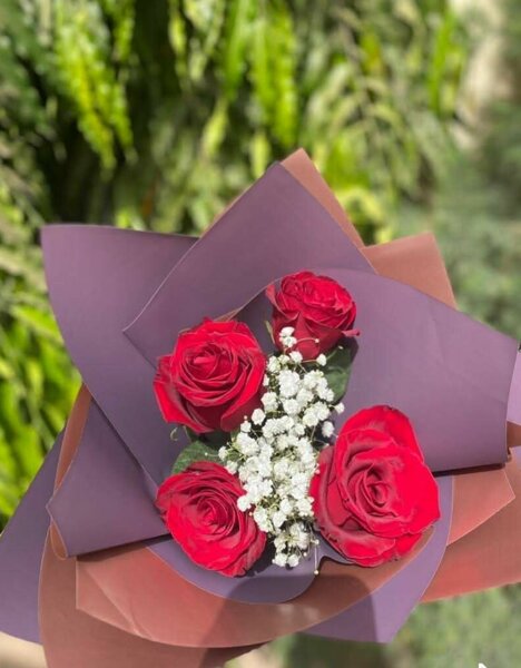 Bouquet de Roses Rouges Élégant