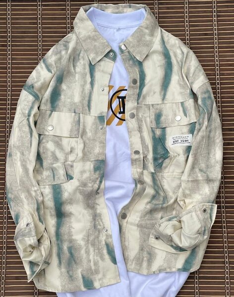 Veste Chemise Camouflage Homme