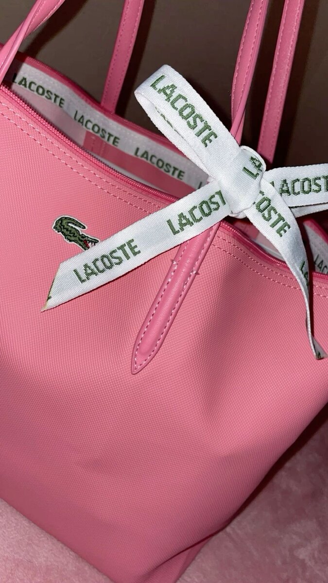 Sac à main rose Lacoste
