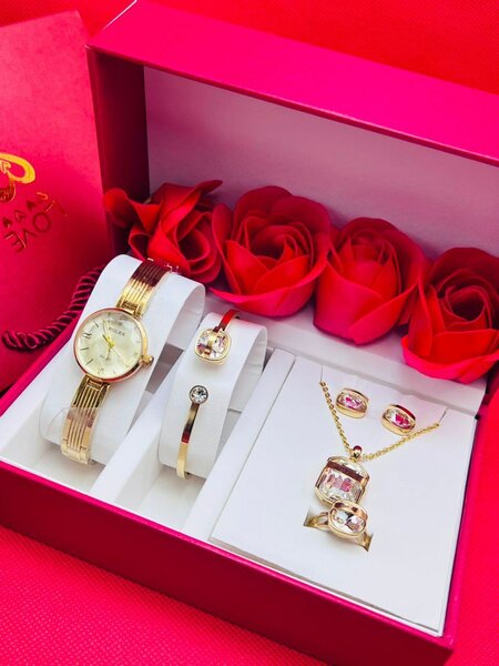 Ensemble Montre et Bijoux Luxe pour Femme