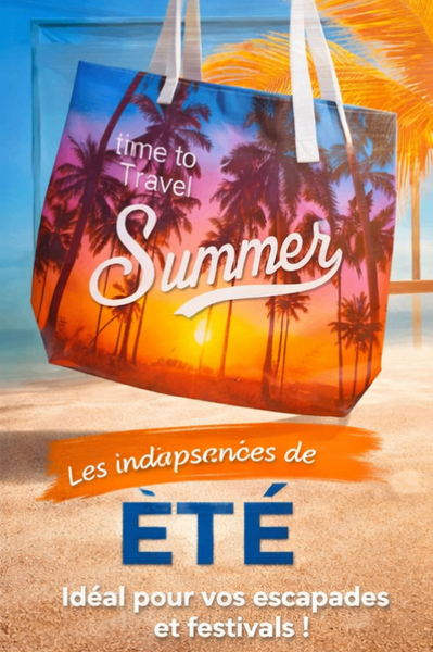 Sac cabas été - Imprimé floral