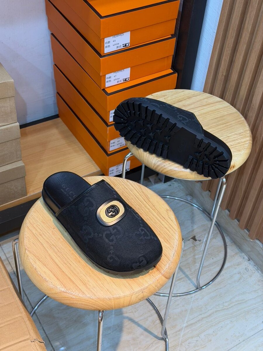 Mules en cuir luxe homme