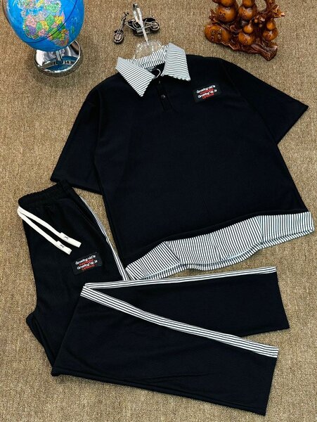 Ensemble Polo et Pantalon Noir